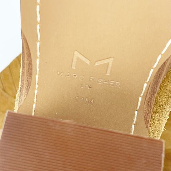 Marc Fisher Womens Gadri Booties 11 M Tan Suede Pointed Toe Heel Suede NWOB - Picture 9 of 10